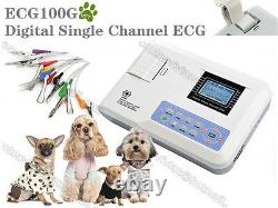 VET Portable ECG EKG Machine Digital one 1-Channel Veterinary Electrocardiograph