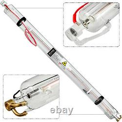 VEVOR 100W CO2 Laser Tube 80mm Glass Tube Water Cooling for Engraving Machine