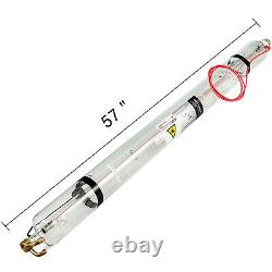 VEVOR 100W CO2 Laser Tube 80mm Glass Tube Water Cooling for Engraving Machine