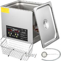 VEVOR 10L Ultrasonic Cleaner Heater Timer 400W 40KHz Jewelry Cleaning Machine