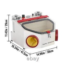 VEVOR Twin Pen Sandblaster Double Pen Sand Blaster Machine for Dental Lab 2 Tank