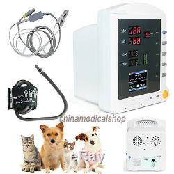 Veterinary Patient Monitor Vital Signs Portable machine NIBP SPO2 Pulse Rate LCD