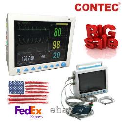 12.1 Pouce Moniteur Cardiaque Signes Vitaux Icu Patient Monitor Machine 7 Paramètres