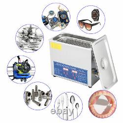 6l 1.6gal Digital Ultrasonic Cleaner Withtimer - Heater Ultrasound Clean Machine