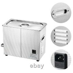 6l Industrie Ultrasonic Cleaner Jewelry Dishware Cleaning Machine With Timer Heater