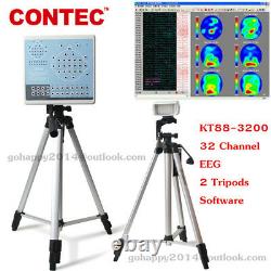 Ce 32 Canal Digital Portable Eeg Machine Et Mapping System 2 Tripods Software