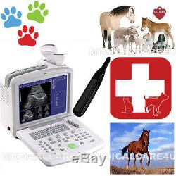 Ce, LCD Portable Machine À Ultrasons Scanner Vétérinaire Utilisant La Sonde 7.5m Rectal