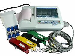 Ce Tactile Ecg Ecg Machine Électrocardiographe 6 Canaux 12 Imprimante Plomb Analisys