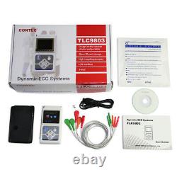 Contec 3-channel 24 Holter Monitor Ecg/ekg System Machine, Stimulateur Cardiaque Analyzer, Etats-unis