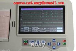 Contec Ecg600g Cardiologie Numérique Ekg Ecg Machine 6 Canaux, Avec Logiciel