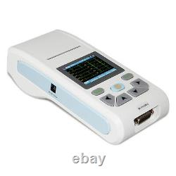 Contec Ecg90a Écran Tactile Ecg Ekg Machine Électrocardiographe 1 Canal Usb Sw