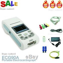 Contec Ecg90a Tactile Ecg 12 Dérivations Et Ecg Machine Électrocardiographe Pc Sync Software