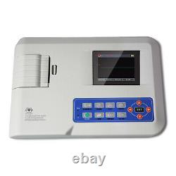 Couleur Portable Digital 1-canal 12 Lead Electrocardiographe Ecg Machine, Imprimante
