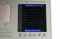 Digital 3-canal 12 Dérivations Ecg Ecg Électrocardiographe Machine W Interprétation