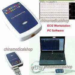 Ecg Workstation Examen Système 12-lead Repose Pc Base Logicielle Ekg Machine