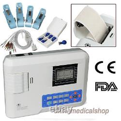 Ecg/ekg Machine 12 Plomb Portable 1 Canal Interprétation Électrocardiographique Fda