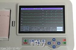 Ecg600g Numérique 6 Canaux Électrocardiographe Ecg Ecg Machine Moniteur + Logiciel