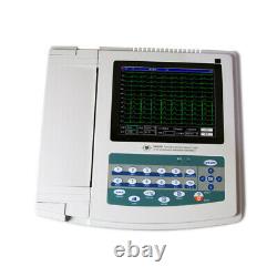 Fda Digital 12-lead Électrocardiographe 12 Canaux Ecg/ekg Interprétation De La Machine