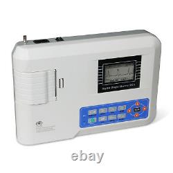 Machine Ecg/ekg Portable À Un Canal Électrocardiographe À 12 Fils+ Imprimante Numérique
