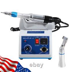 Micromoteur électrique pour laboratoire dentaire compatible avec les instruments marathon/contra angle/straight handpiece ns