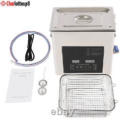 Nettoyeur ultrasonique de 10L pour instruments de laboratoire dentaire avec chauffage et minuteur