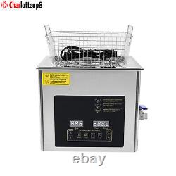 Nettoyeur ultrasonique de 10L pour instruments de laboratoire dentaire avec chauffage et minuteur