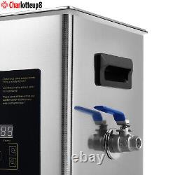 Nettoyeur ultrasonique de 10L pour instruments de laboratoire dentaire avec chauffage et minuteur