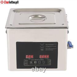 Nettoyeur ultrasonique de 10L pour instruments de laboratoire dentaire avec chauffage et minuteur