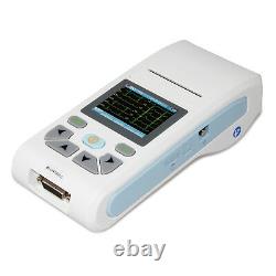 Nouveau Contec Ecg90a 12 Lead Ecg Machine Electrocardiograph Touch+software, Imprimante