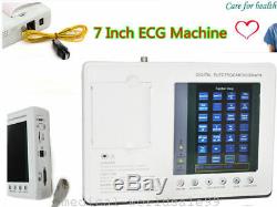 Portable Électrocardiographe Numérique 3 Canaux 12 Ecg Ecg Machine Plomb