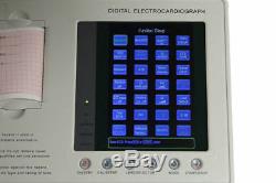 Portable Électrocardiographe Numérique 3 Canaux 12 Ecg Ecg Machine Plomb