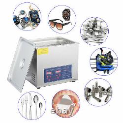 Preenex 10l Commercial Electric Ultrasound Clean Machine Nettoyeur Ultrasonique 110v