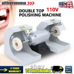 Us Dental Lab Polissant La Machine 110v Bijoux Buffing Grinder Dual-lathe 550w Nouveau