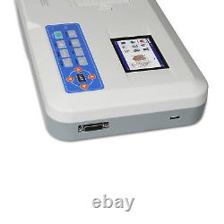 Vendeur Américain, Portable Ecg/ekg Machine Digital 3 Channels 12 Lead Electrocardiographe